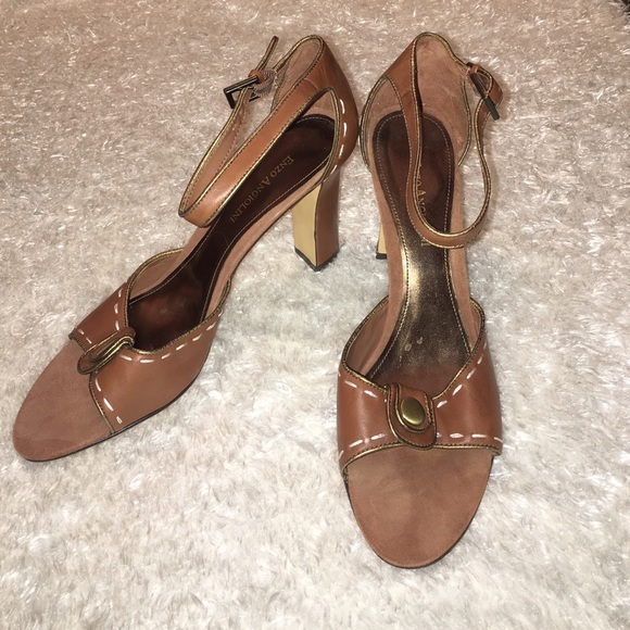 🔸 Enzo Angiolini open toed strappy sandals - Picture 1 of 3